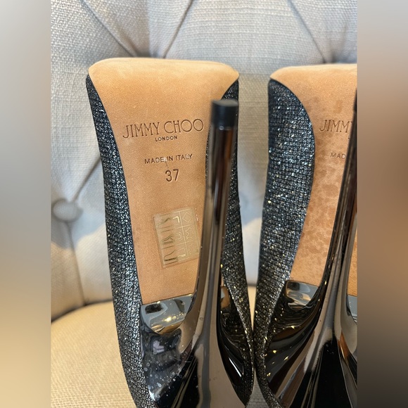 👠JIMMY CHOO Romy 100 Lam Glitter Pumps - Picture 11 of 17
